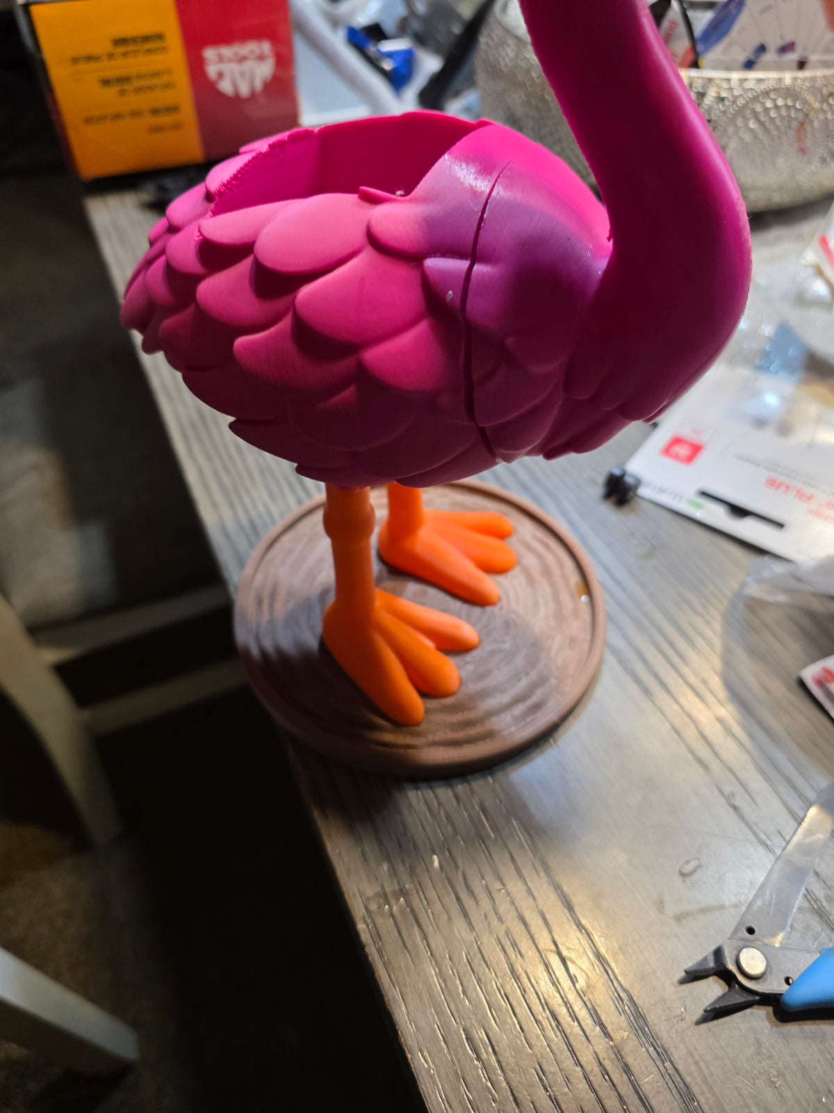 3D Printed Pink Flamingo Bath & Body Works Holder
