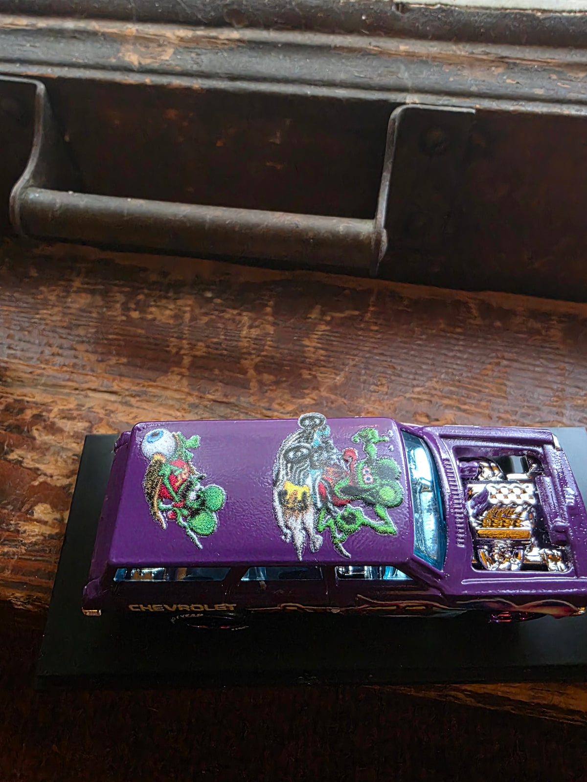 Custom Hot Wheels '64 Nova Gasser – Rat Fink Livery