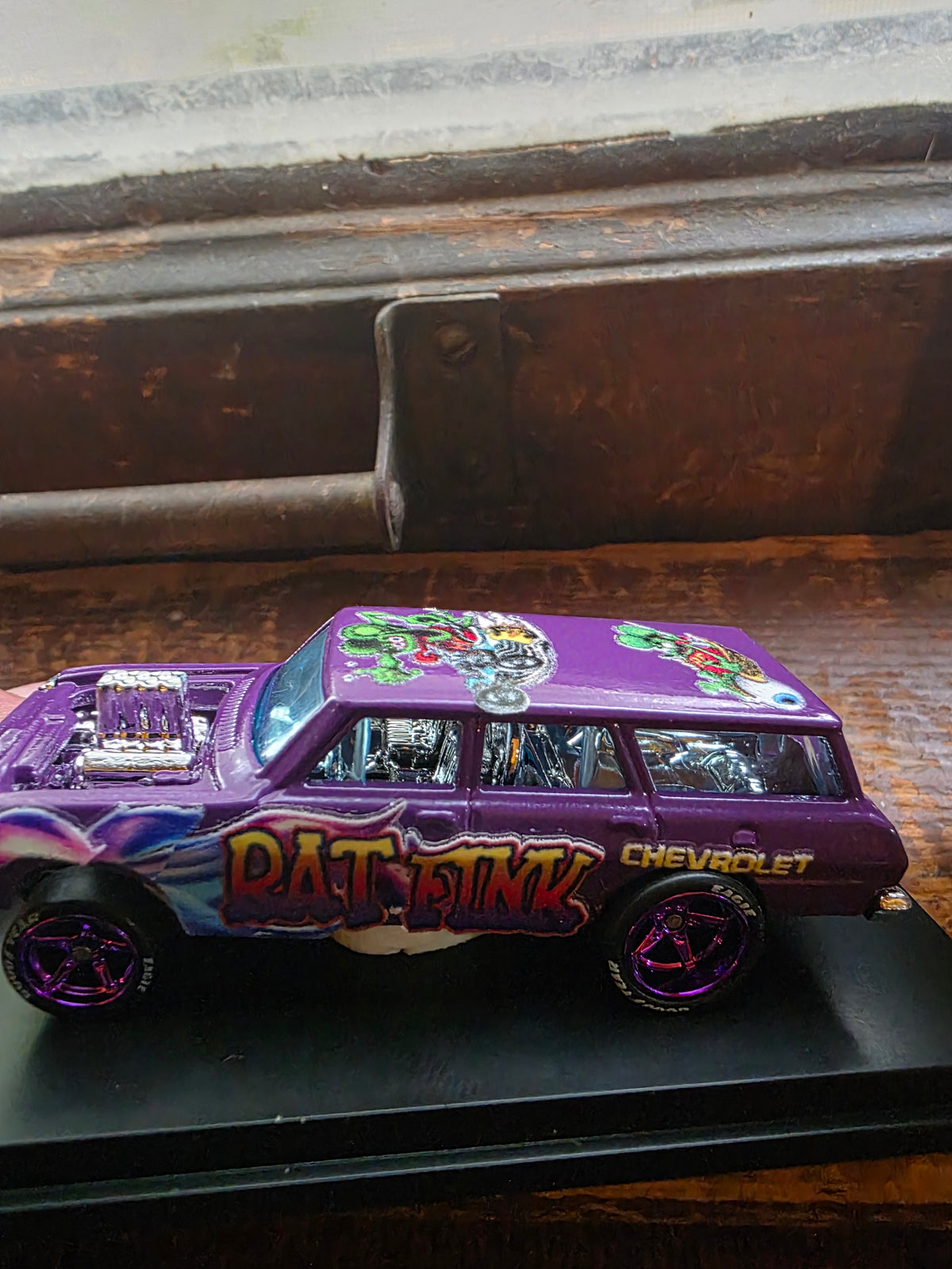 Custom Hot Wheels '64 Nova Gasser – Rat Fink Livery