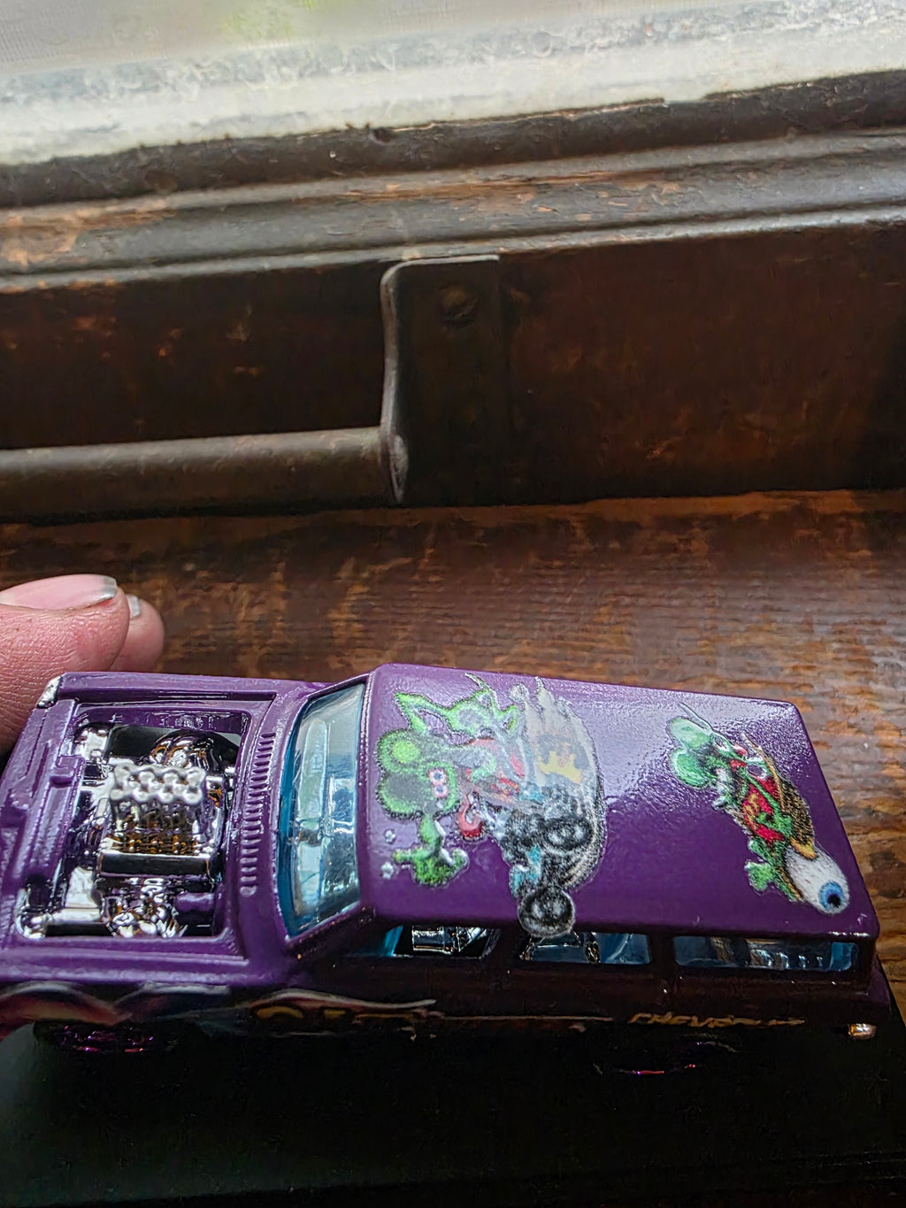 Custom Hot Wheels '64 Nova Gasser – Rat Fink Livery