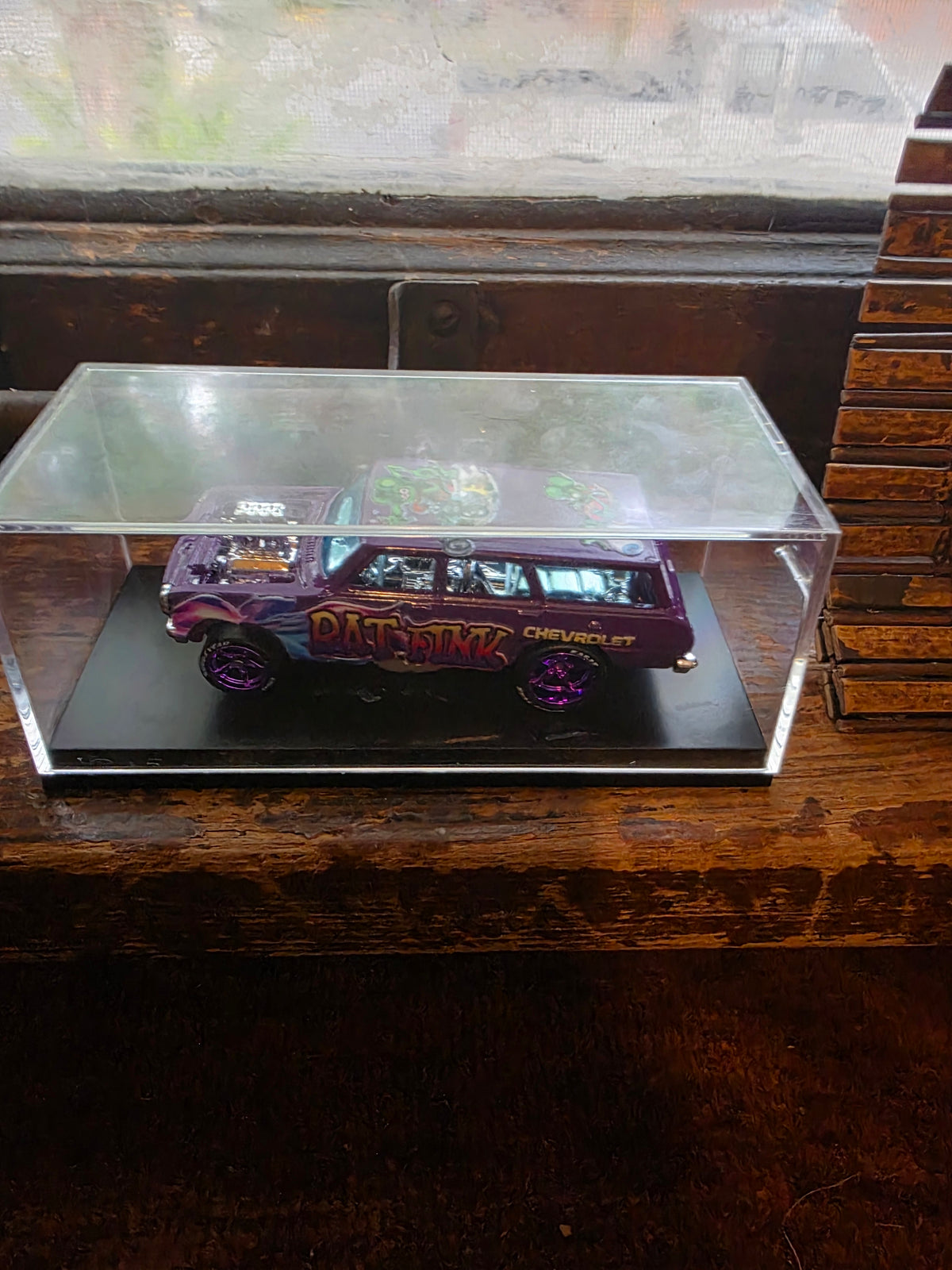 Custom Hot Wheels '64 Nova Gasser – Rat Fink Livery